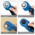 Cozywind 45mm Rollschneider Set Stoffschneider,Rundklingen Cutter Rollmesser inkl Ersatzklingen,Schneidematte/Schneideunterlage,Patchwork-Lineal für Stoff, Papier, Leder - 4
