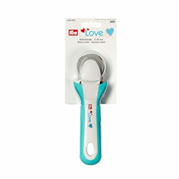 Prym Love 45 mm Mint Rollschneider Edelstahl weißtürkis - 3