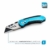 SolidWork Profi Cuttermesser inkl. ultra scharfen Ersatzklingen – klappbares Teppichmesser mit Sicherheitslock und Gürtelclip - 4